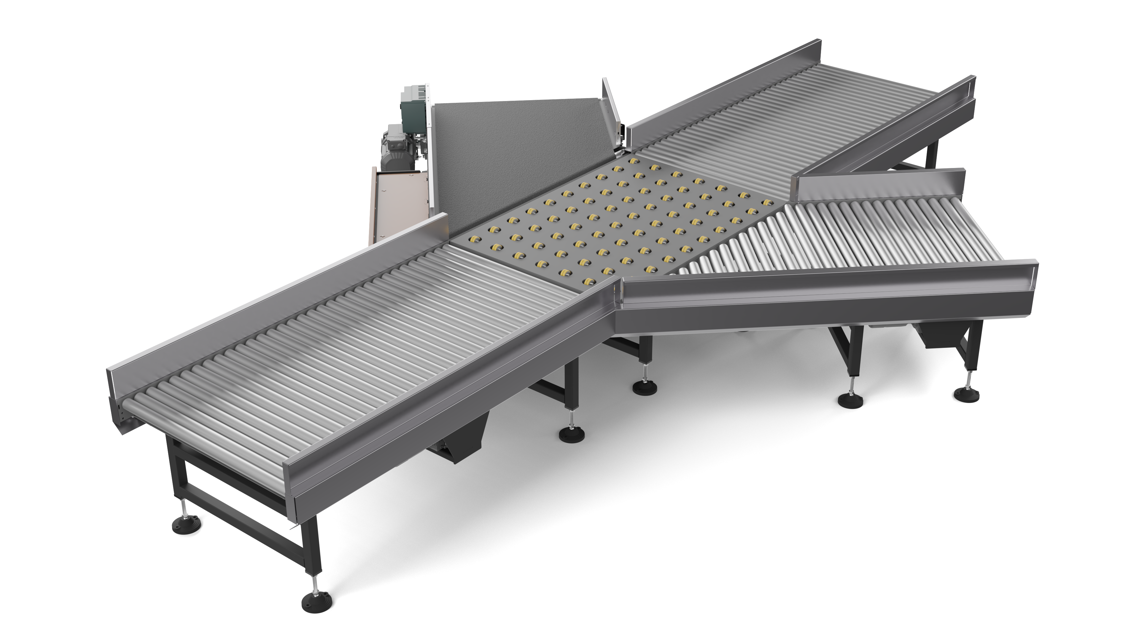 Horizontal distribution conveyor 001